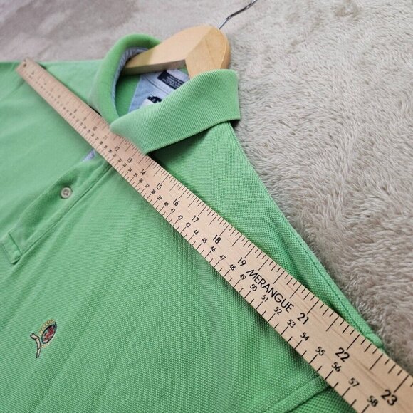 VTG Tommy Hilfiger Polo Green Vintage Embroidered Logo Short Sleeve Mens Size XL - Picture 5 of 10